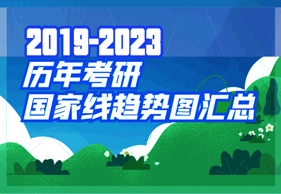 2019-2023历年考研国家线趋势图汇总